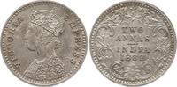 Indien 2 Annas Victoria, 1837 - 1901, Bombay, inkuses (incuse) B -