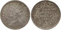 Indien 2 Annas Victoria, 1837 - 1901, Calcutta -