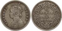 Indien 1/4 Rupie Victoria, 1837 - 1901, Bombay -