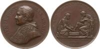 Vatikan Bronzemedaille Pius IX., 1846-1878, v. Girometti u. Bianchi, Fußwaschung beim letzten Abendmahl -