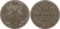 Polen 10 Groszy Nikolaus I. von Rußland, 1825 - 1855 -