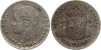 Spanien, Königreich 1 Peseta Alfonso XIII., 1886 - 1941 -