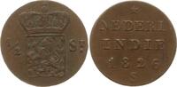 Niederländisch-Ostindien 1/2 Stuiver Wilhelm I., 1815 - 1840, Utrecht -