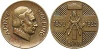 Weimarer Republik, Stadt Bonn Bronzemedaille v. Karl Menser (Entwurf), 75 Jahre Kolpingverein, Adolf Kolping, 1813 - 1865 -