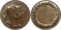 Preußen, Königreich Bronzemedaille v. Kullrich, graviert auf die Silberhochzeit Ehepaar Naumann in Wittenberg -