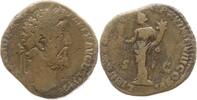 Römische Kaiserzeit Sesterz Commodus, 177 - 192, Liberalitas mit Münzbrett und Füllhorn -