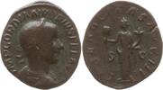 Römische Kaiserzeit Sesterz Gordian III., 238 - 244, Liberalitas steht n.l. hält Abacus und Füllhorn -