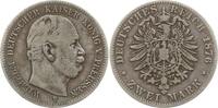 Kaiserreich Deutschland, Königreich Preußen 2 Mark Wilhelm I., 1861 - 1888 -