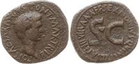 Römische Kaiserzeit As Augustus, 27 v. Chr. - 14 n. Chr., Rom, Mzm. Sex. Nonius Quinctilianus TRIB POT -