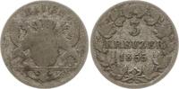 Baden, Großherzogtum 3 Kreuzer Friedrich I., 1852 - 1907 -