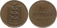 Großbritannien - Guernsey 1 Double Victoria, 1837 - 1901 -