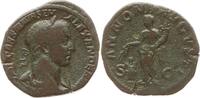 Römisches Kaiserreich Sesterz Severus Alexander, 222-235, Annona steht n.l. hält Füllhorn u. Ähren über Modius -