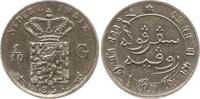 1/10 Gulden 1856 Niederländisch Ostindien Wilhelm III., 1849 - 1890 Vorzüglich - Stempelglanz