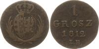 Polen - Herzogtum Warschau 1 Grosz Friedrich August I. v. Sachsen, als Herzog, 1807 - 1815 -