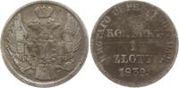 Russland 15 Kopeken / 1 Zloty Nikolaus I., 1825 - 1855, St. Petersburg, Nikolai Grachev, Prägung für Polen -
