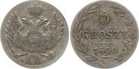 Polen unter Russland 5 Groszy Nikolaus I., 1825 - 1855, Warschau -