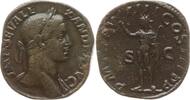 Römisches Kaiserreich Sesterz Severus Alexander, 222-235, Sol mit erhobener rechter Hand und Peitsche -
