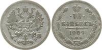 Russland 10 Kopeken Nikolaus II., 1894 - 1917, St. Petersburg -