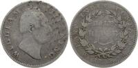 Indien, East India Company 1/2 Rupie William IV., 1830 - 1837, Calcutta, F inkus am Halsabschnitt -