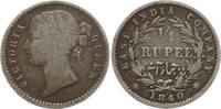 Indien, East India Company 1/4 Rupie Victoria, 1837 - 1901 -