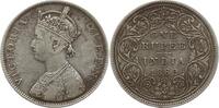 Indien 1 Rupie Victoria, 1837 - 1901, Bombay, Type B / II / 0 / 4 -
