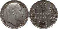 Indien 1 Rupie Edward VII., 1901 - 1910 -