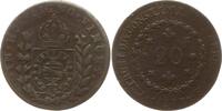 Brasilien 20 Reis Pedro I., 1823 - 1831, Rio de Janeiro -
