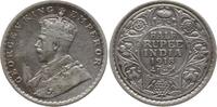 Indien 1/2 Rupie George V., 1910 - 1936, Bombay -