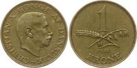 Dänemark, Königreich 1 Krone Christian X., 1912 - 1947 -
