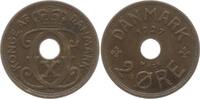 Dänemark, Königreich 2 Öre Christian X., 1912 - 1947 -