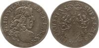 6 Gröscher 1684 HS Brandenburg-Preußen Friedrich Wilhelm, 1640 - 1688, Königsberg Besser als sehr schön, min. Prägeschwäche, feine Patina