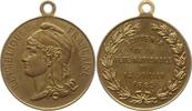 Frankreich, 3. Republik Tragbare Messingmedaille Souvenir de la Fete Nationale du 14 Juillet 1883 -