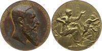 Belgien, Königreich, Stadt Antwerpen Große Bronzemedaille Leopold II., v. Charles Wiener, Brüssel, Preismedaille der Weltausstellung -
