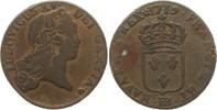 Frankreich, Königreich 1 Sol au buste enfantin Ludwig XV., 1715 - 1774, Straßburg -