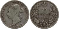 Kanada 25 Cents Victoria, 1837 - 1901 -