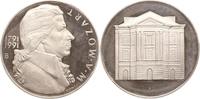 Tschechoslowakei Medaille von Ronai, Prag, auf den 200. Todestag Wolfgang Amadeus Mozart -