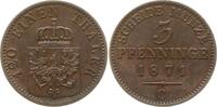 Preußen, Königreich 3 Pfennig Wilhelm I., 1861 - 1888 -