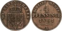 Preußen, Königreich 4 Pfennig Wilhelm I., 1861 - 1888 -