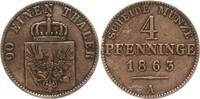 Preußen, Königreich 4 Pfennig Wilhelm I., 1861 - 1888 -