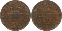 Preußen, Königreich 4 Pfennig 1865 A Wilhelm I., 1861 - 1888 Sehr schön