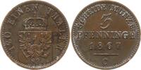 Preußen, Königreich 3 Pfennig Wilhelm I., 1861 - 1888 -