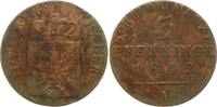 Preußen, Königreich 3 Pfennig Friedrich Wilhelm IV., 1840 - 1861 -