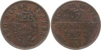 Preußen, Königreich 3 Pfennig 1873 A Wilhelm I., 1861 - 1888 Sehr schön, etwas Belag