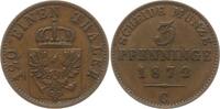 Preußen, Königreich 3 Pfennig Wilhelm I., 1861 - 1888 -