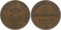 Preußen, Königreich 3 Pfennig Wilhelm I., 1861 - 1888 -