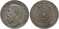 Kaiserreich Deutschland, Großherzogtum Baden 5 Mark Friedrich I., 1856 - 1907 -