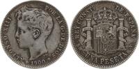 Spanien, Königreich 1 Peseta Alfonso XIII., 1886 - 1941 -