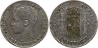 Spanien, Königreich 1 Peseta Alfonso XIII., 1886 - 1941 -