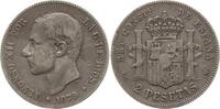 Spanien, Königreich 2 Pesetas Alfonso XII., 1874 - 1885 -