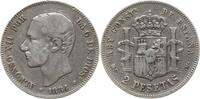 Spanien, Königreich 2 Pesetas Alfonso XII., 1874 - 1885 -